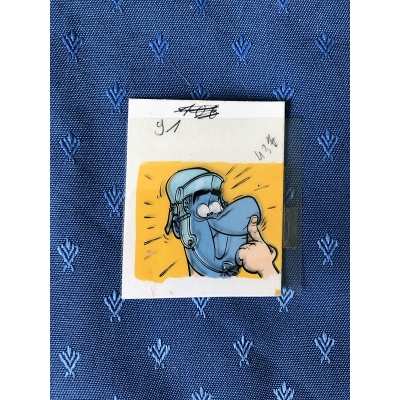 rare Astérix bleu de coloriage pour l'élaboration du catalogue philirama de 1974 (9)