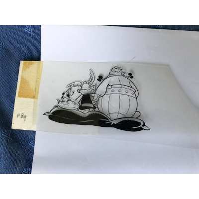 Astérix Studio Uderzo - 1 Bleu de coloriage + film noir pour l'élaboration du catalogue philirama de 1974 (10) Astérix Studio Uderzo - 1 Bleu de coloriage + film noir pour l'élaboration du catalogue philirama de 1974 (10)