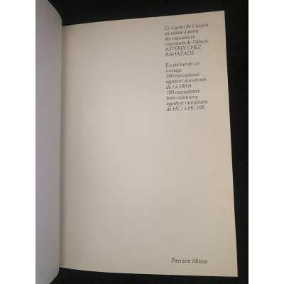 Rare Asterix at rahazade sketchbook1st Edition