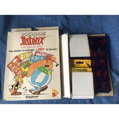 Astérix rare grande boite de 4 pochoirs de 1991