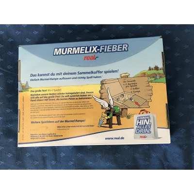 Asterix 26 marbles advertising case complete Asterix 26 marbles advertising case complete