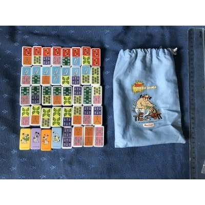 Astérix jeu de dominos publicitaire complet (40) Auchan et son sac