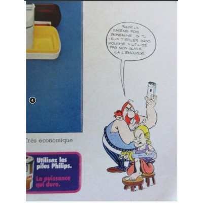 Astérix Studio Uderzo - 1 Bleu de coloriage + film noir pour l'élaboration du catalogue philirama de 1974 (7)