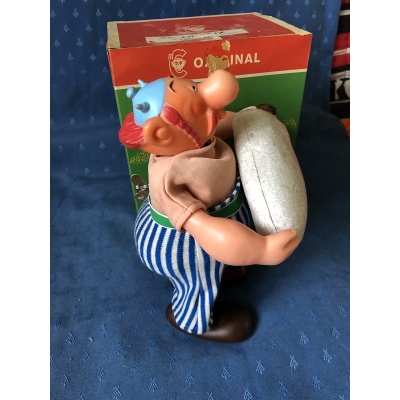Ultra rare superbe automate Obélix Carl 1967 complet avec sa boite Ultra rare superbe automate Obélix Carl 1967 complet avec sa boite