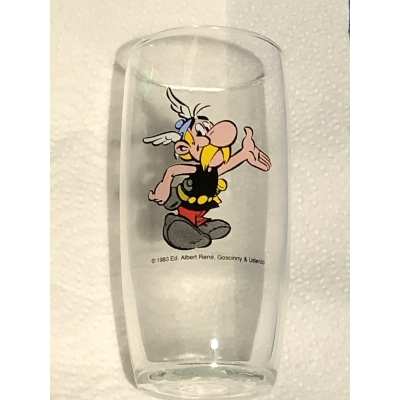 rare asterix verre coca cola ac neuf de 12 cm de 1983