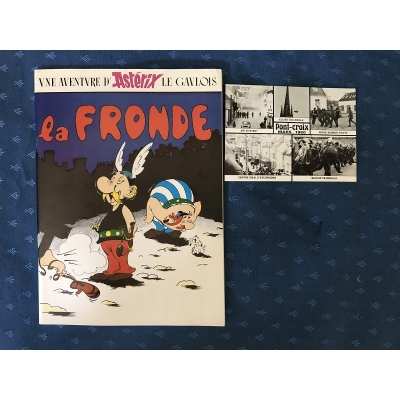 rare Astérix album pirate " la fronde " proche du neuf + carte postale