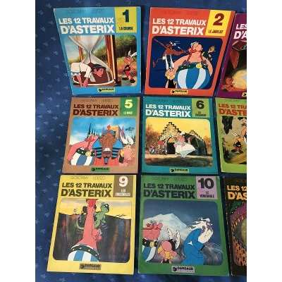 Collection complète des 12 bd " les 12 travaux d'Asterix "