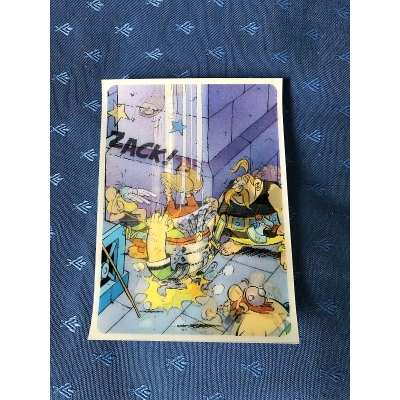 rare Astérix série de 5 cartes postales lenticulaires