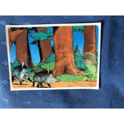rare Asterix complete set of 5 lenticular postcards