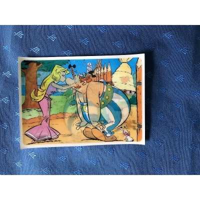 rare Astérix série de 5 cartes postales lenticulaires
