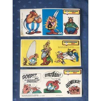 copy of complete set of 3 large stickers from 1975