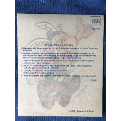 Astérix Rare thermocollant de 1972 Dargaud Astérix Rare thermocollant de 1972 Dargaud