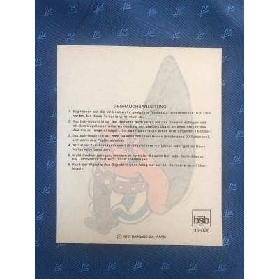 Astérix Rare thermocollant Obélix de 1972 Dargaud