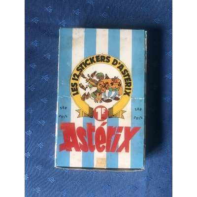 asterix rare Asterix la boite avec 53 autocollants stickers de 1976
