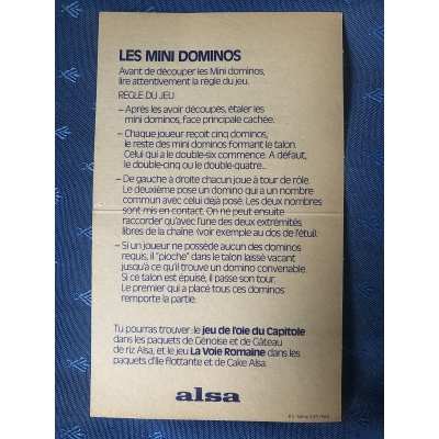 Asterix Ultra rare mini dominos a découper ALSA de 1975