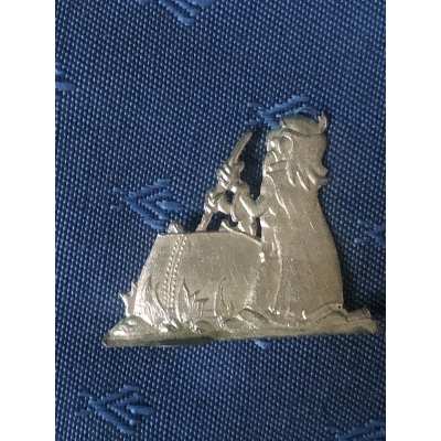 rare asterix figurine en fer blanc " Panoramix" année 80