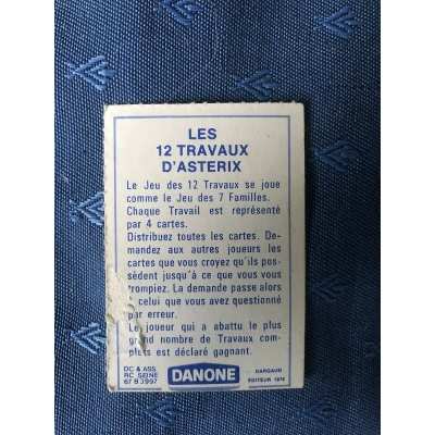asterix carte Danone 1 carte 6 de 1976