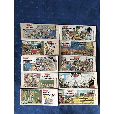 asterix les 10 livrets publicitaires prior braisor de 1978