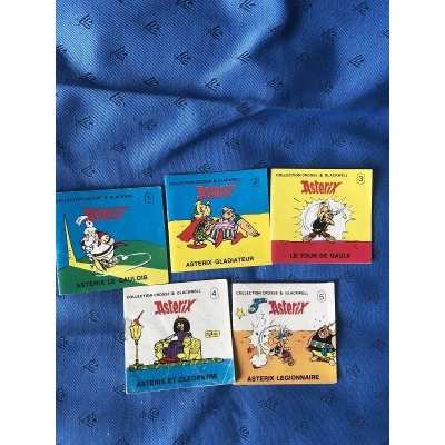 Rare Asterix 5 booklets stock & blackwell
