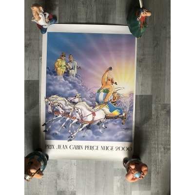 Perce Neige 2000 offset poster Asterix Obelix Jean Gabin Lino Ventura