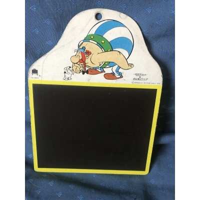 asterix rare ardoise de 1976 Dargaud éditeur paris (Obélix jaune)