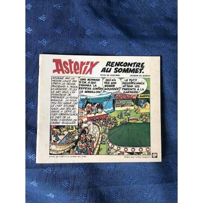 livret neuf Asterix " rencontre au sommet " offert par les magasins Cali en 1977