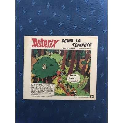 Ultra rare livret neuf Asterix " sème la tempête " offert par les magasins Cali en 1977
