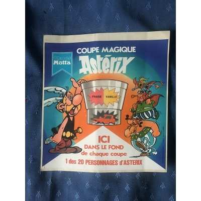 asterix rare large motta sticker from 1981