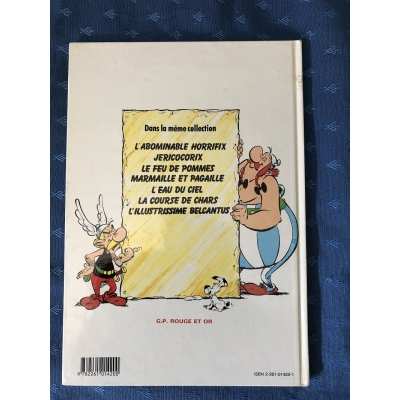 copy of RARE asterix l'illustrissime belcantus gp red and gold as new