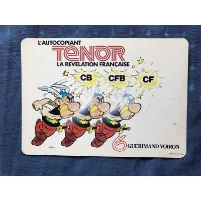 ultra rare Astérix grand séparateur de liasse publicitaire ténor