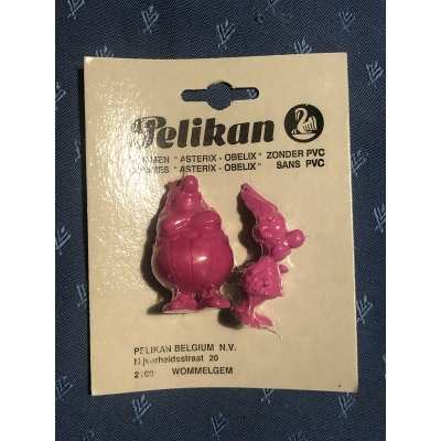 Asterix et Obélix rare gommes pelikan roses scellées 1991