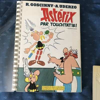 Ultra rare asterix by touchtatis in braille with braille code booklet and 9 thermoformed postcards