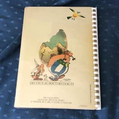 Ultra rare asterix by touchtatis in braille with braille code booklet and 9 thermoformed postcards