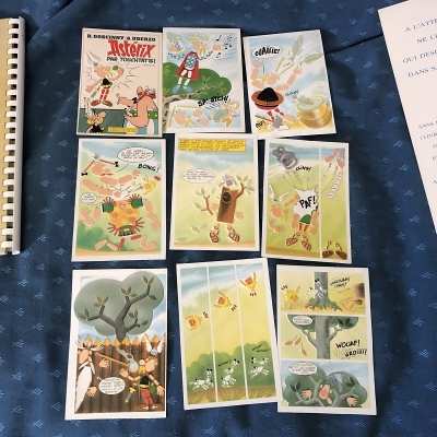 Ultra rare asterix by touchtatis in braille with braille code booklet and 9 thermoformed postcards