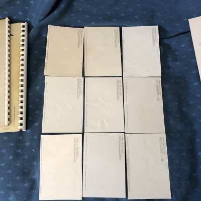 Ultra rare asterix par touchtatis en braille avec livret de codes en braille et ses 9 cartes postales thermoformées