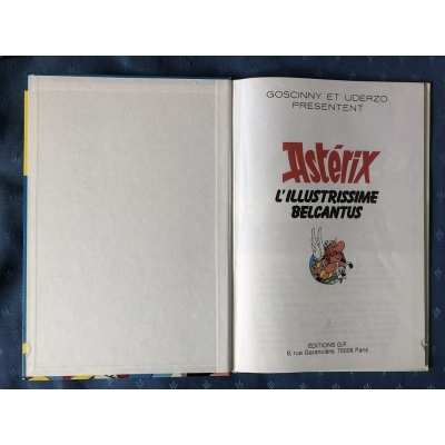Rare Astérix l'illustrissime belcantus gp rouge et or Rare Astérix l'illustrissime belcantus gp rouge et or