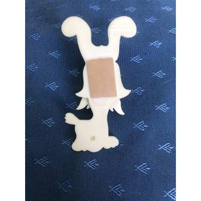 Rare Asterix Idefix towel holder, tea towel, glove from 1974