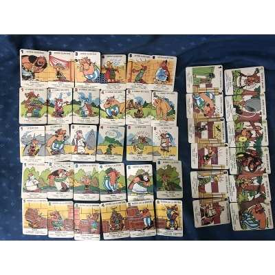 RARE Astérix jeux 7 familles 1967 complet avec sa boite