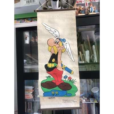 Astérix ancien kakemono de 1974 avec erreur impression