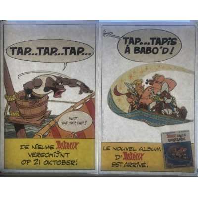 Asterix at rahazade new window displays for the 1987 comic book release