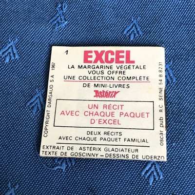 mini BD Astérix margarine Excel " les HLM de Rome " état neuf