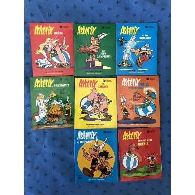 Rare complete set of the 8 Asterix mini-comics published by Hachette in 1977 Rare complete set of the 8 Asterix mini-comics published by Hachette in 1977