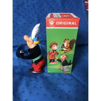exceptionnel Astérix automate Carl de 1967 complet avec sa boite NEUF !!!