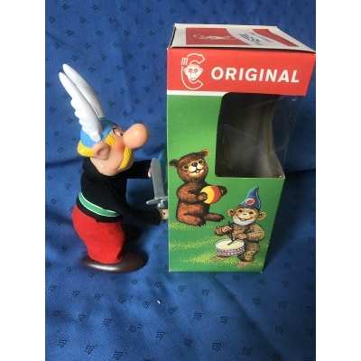 Exceptional 1967 Carl Asterix automaton, complete with its box—BRAND NEW!!!