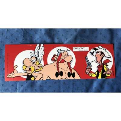 rare Astérix Lucky Luke grand encart publicitaire spécial librairie
