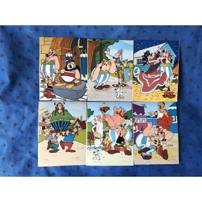rare Astérix 6 cartes postales vierges de 1975