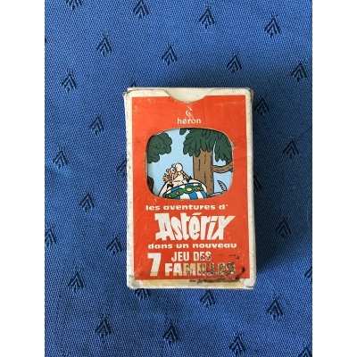 Rare Astérix "7 Families" card game set, complete, from the 1970s