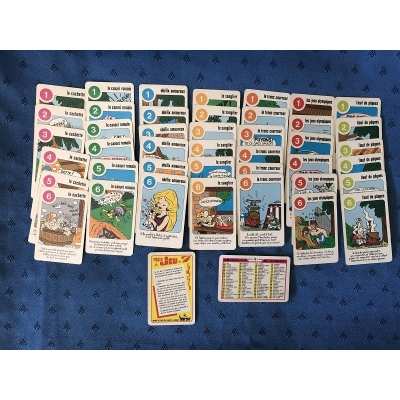 Rare Astérix jeux de 7 familles heron complet année 70 A