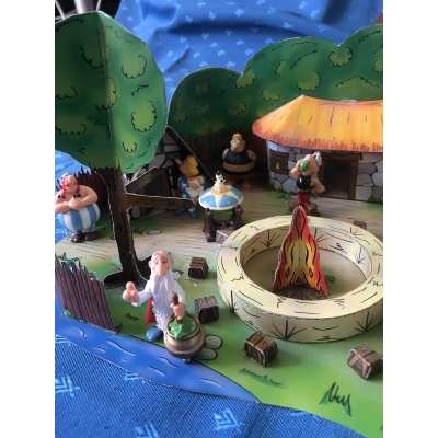Asterix diorama the Gaulish village