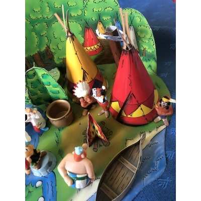Asterix diorama the indian camp